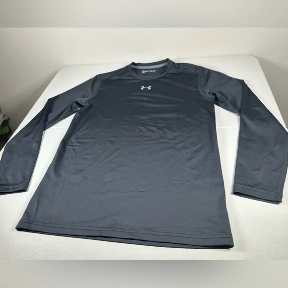Under Armour Tech Cold Gear Fitted Fleece-Lined Compression Long Sleeve Tee - Picture 3 of 8